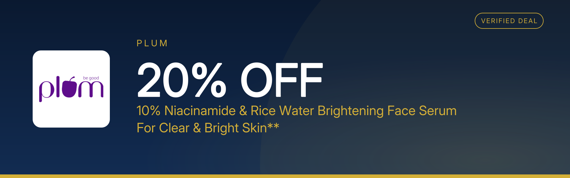 10% Niacinamide & Rice Water Brightening Face Serum For Clear & Bright Skin** at 20% Off