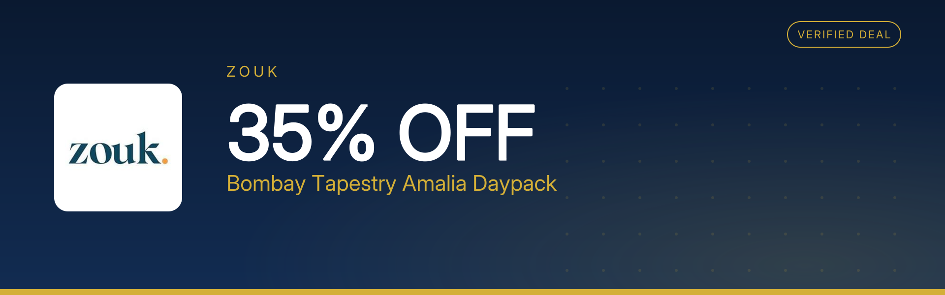 Bombay Tapestry Amalia Daypack at 35% Off