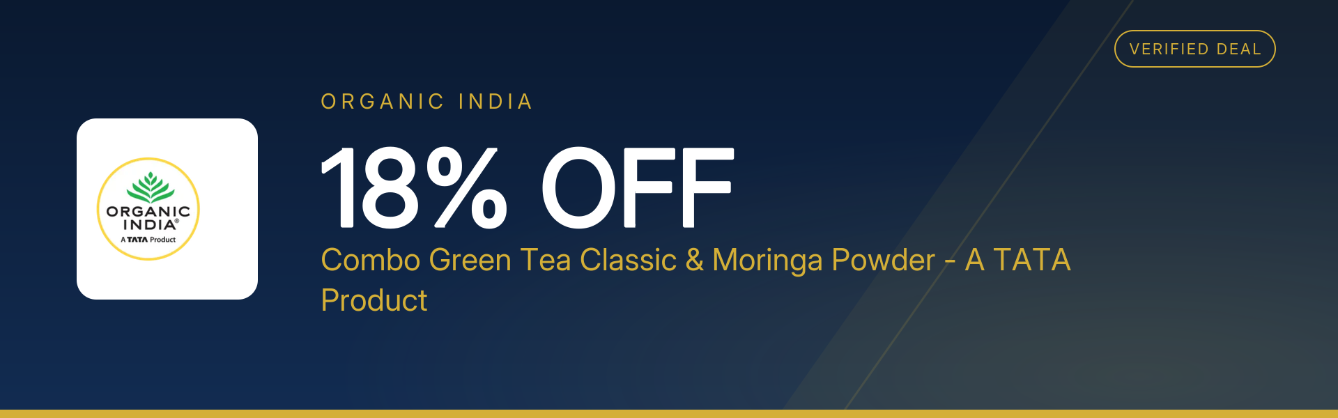 Combo Green Tea Classic & Moringa Powder - A TATA Product at 18% Off
