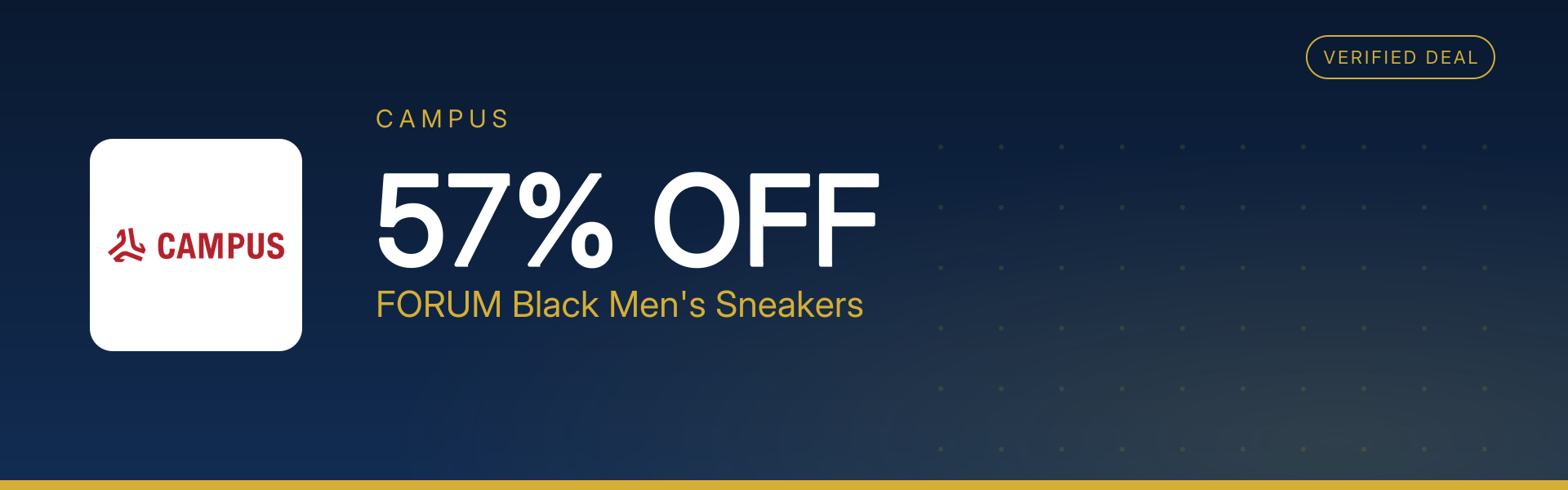 FORUM Black Men's Sneakers at 57% Off