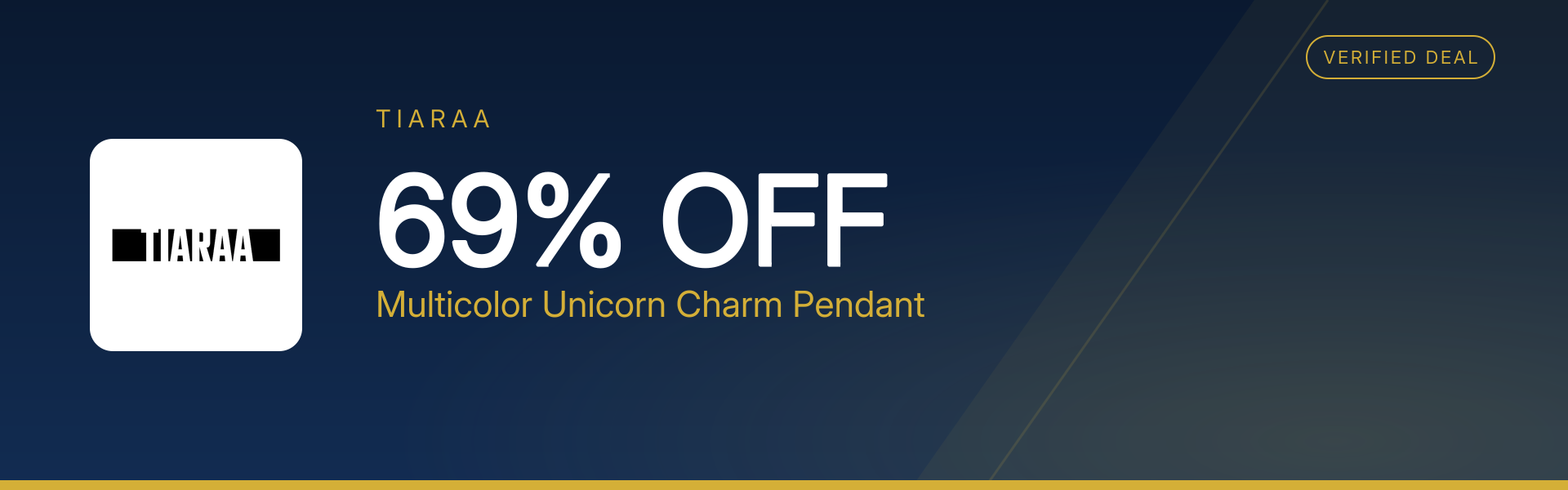 Multicolor Unicorn Charm Pendant at 69% Off