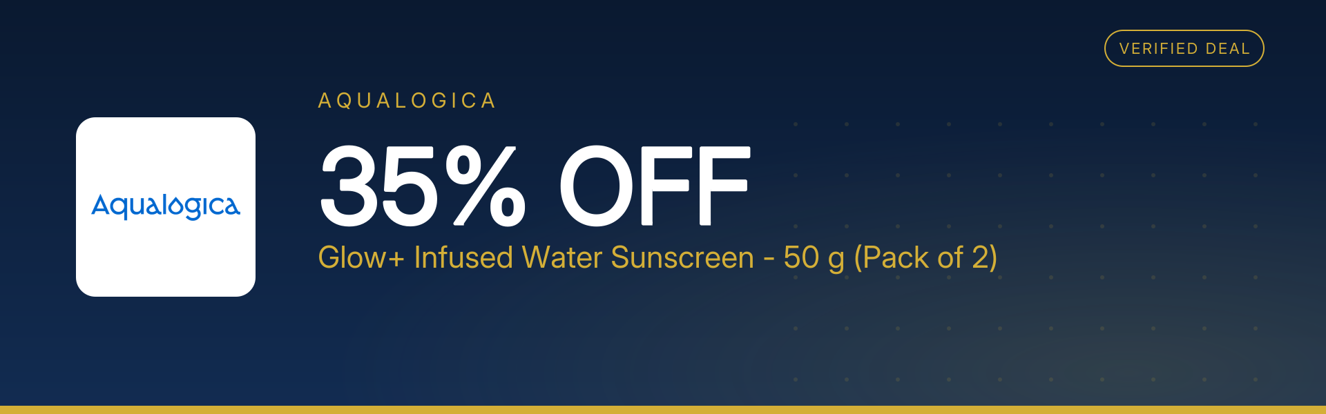 Glow+ Infused Water Sunscreen - 50 g (Pack of 2) at 35% Off