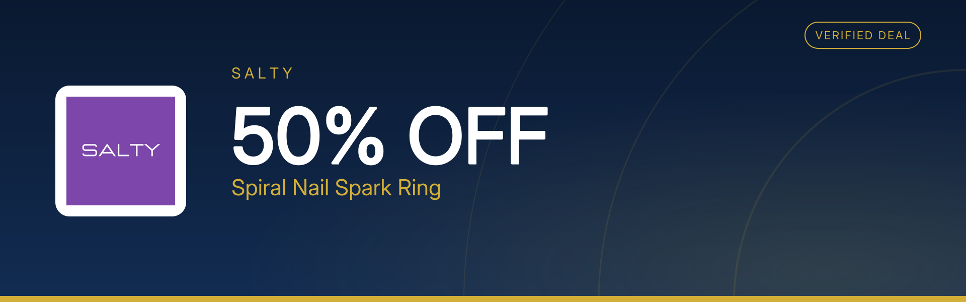 Spiral Nail Spark Ring at 50% Off