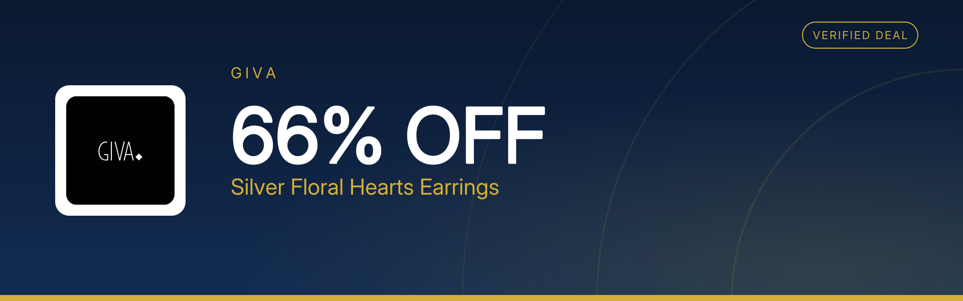 Silver Floral Hearts Earrings at 66% Off