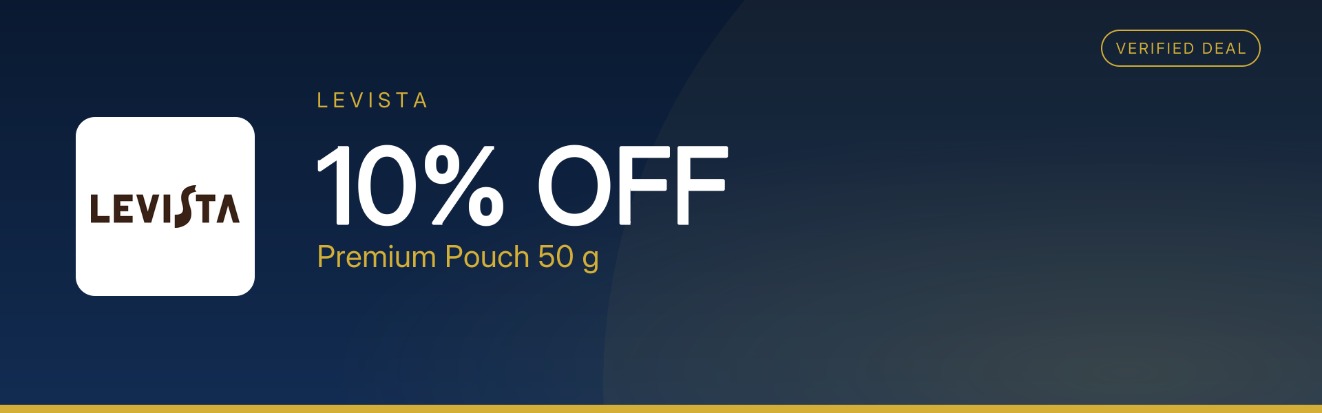 Premium Pouch 50 g at 10% Off