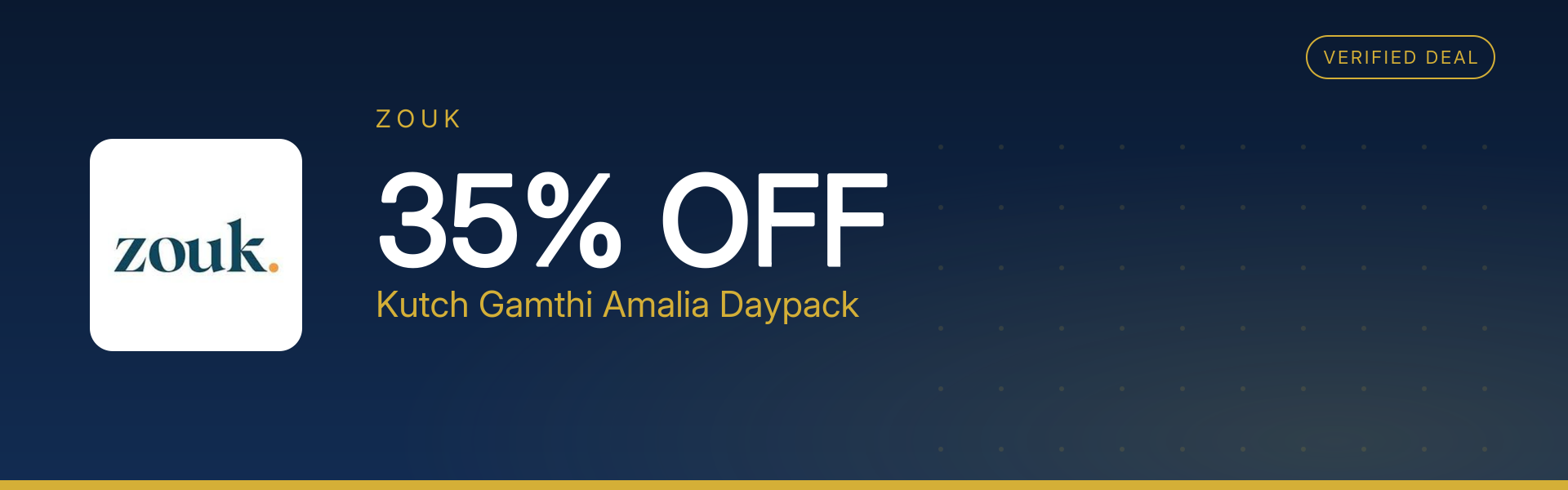 Kutch Gamthi Amalia Daypack at 35% Off