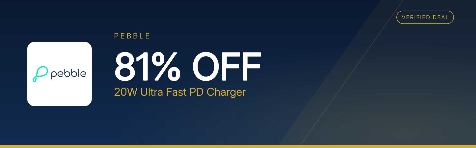 20W Ultra Fast PD Charger at 81% Off