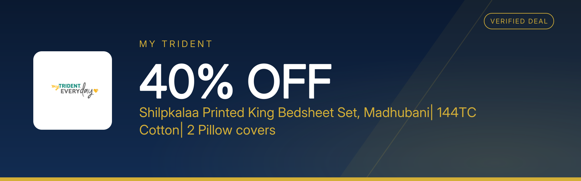Shilpkalaa Printed King Bedsheet Set, Madhubani| 144TC Cotton| 2 Pillow covers at 40% Off