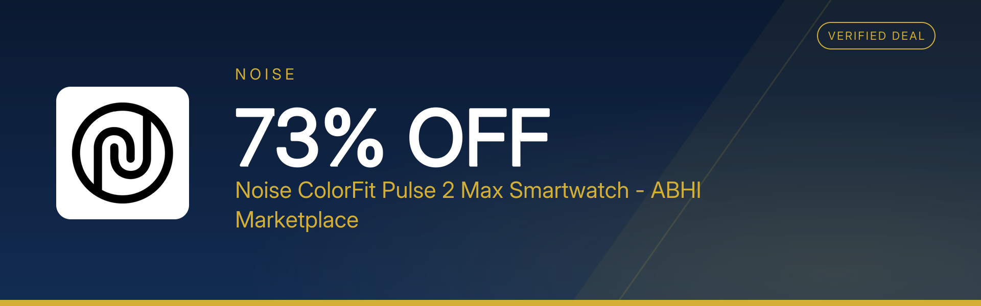 Noise ColorFit Pulse 2 Max Smartwatch - ABHI Marketplace at 73% Off