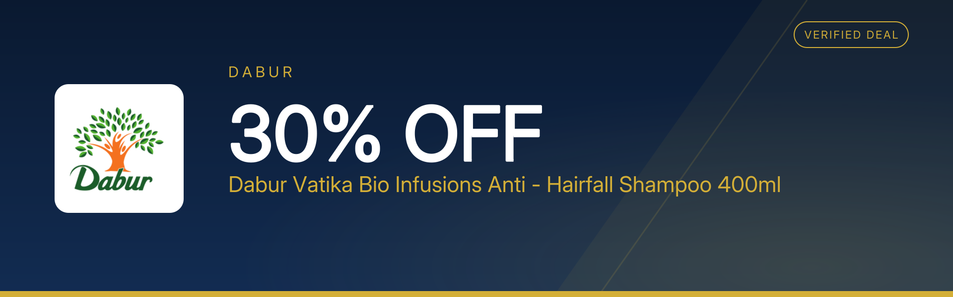 Dabur Vatika Bio Infusions Anti - Hairfall Shampoo 400ml at 30% Off