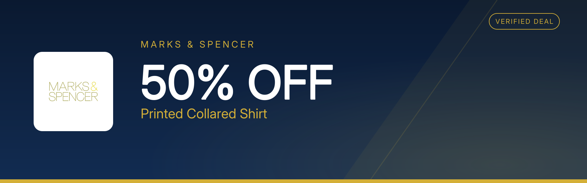 Printed Collared Shirt at 50% Off