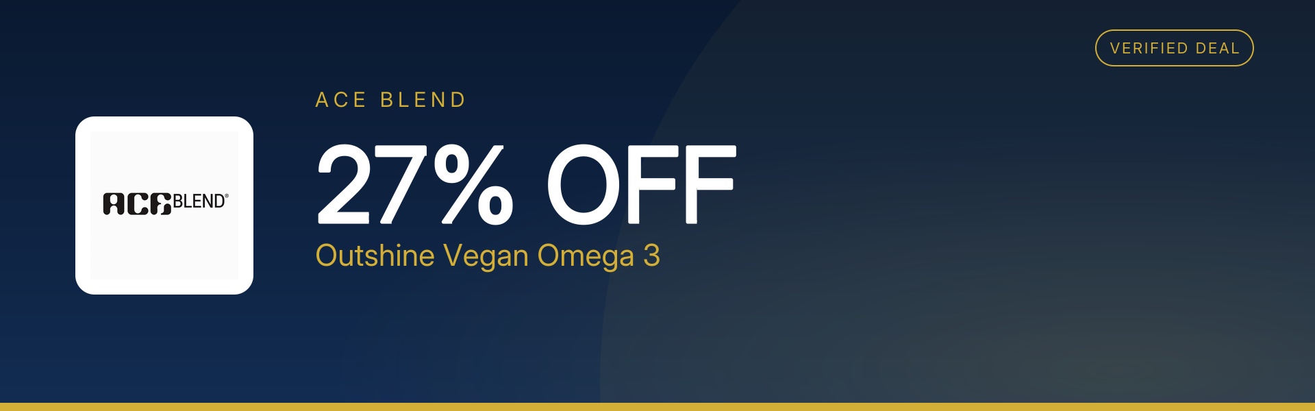 Outshine Vegan Omega 3 at 27% Off