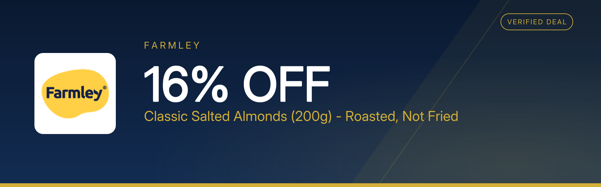 Classic Salted Almonds (200g) - Roasted, Not Fried at 16% Off