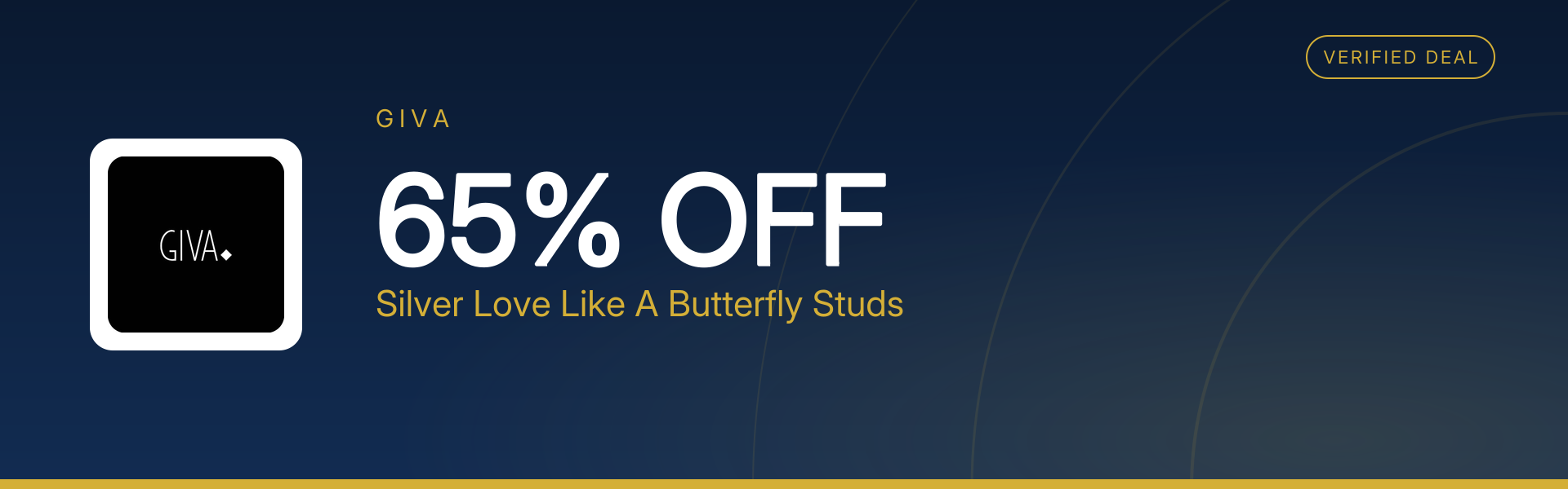 Silver Love Like A Butterfly Studs at 65% Off