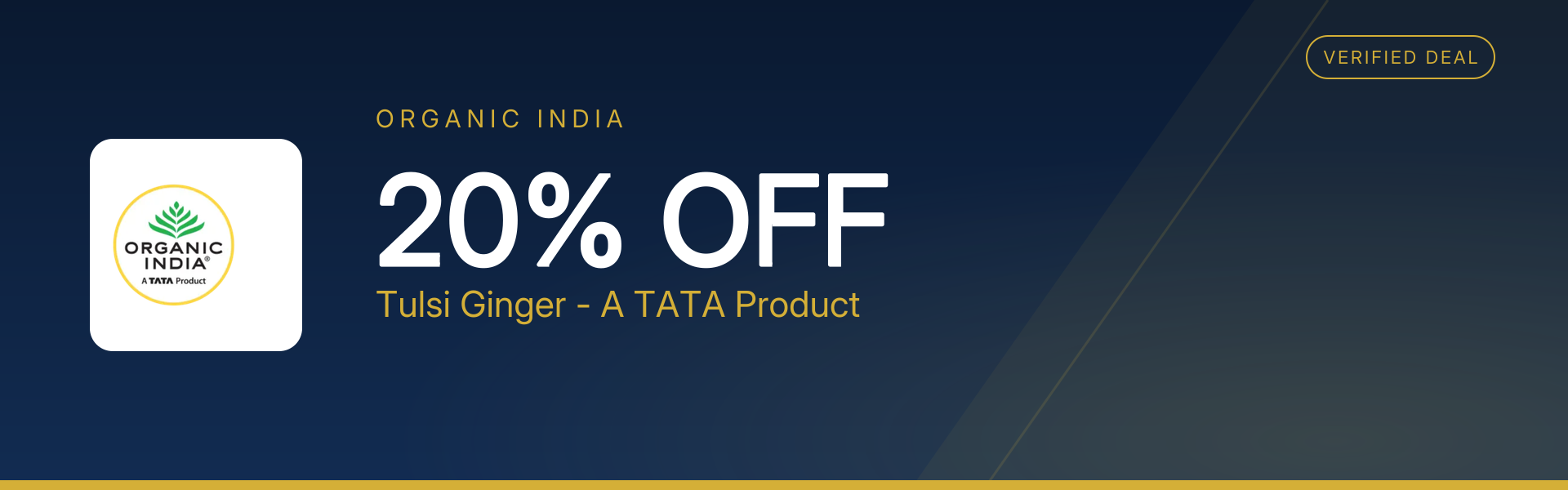 Tulsi Ginger - A TATA Product at 20% Off