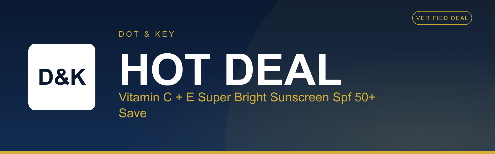 Vitamin C + E Super Bright Sunscreen Spf 50+ Save