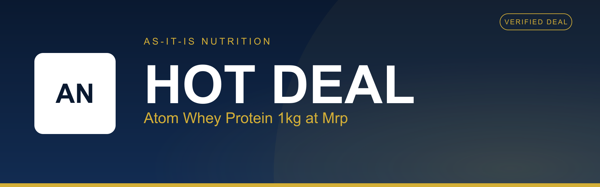 Atom Whey Protein 1kg at Mrp
