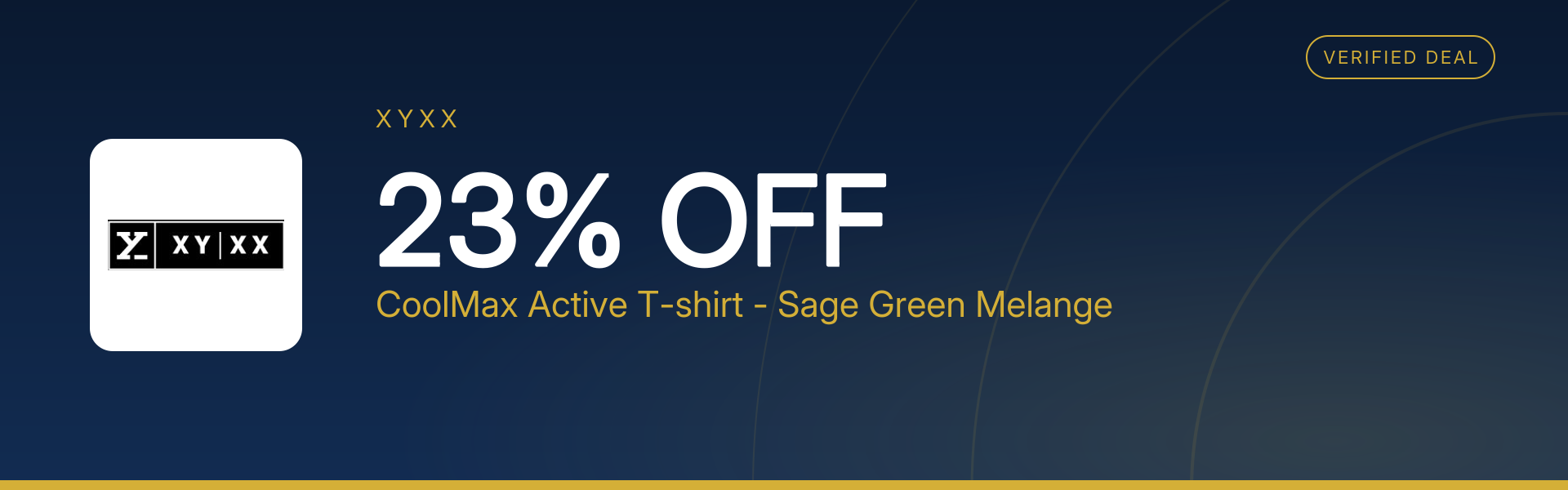 CoolMax Active T-shirt - Sage Green Melange at 23% Off