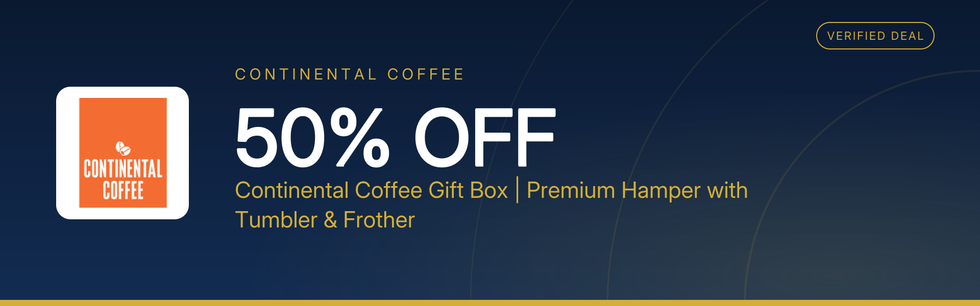 Continental Coffee Gift Box | Premium Hamper with Tumbler & Frother at 50% Off