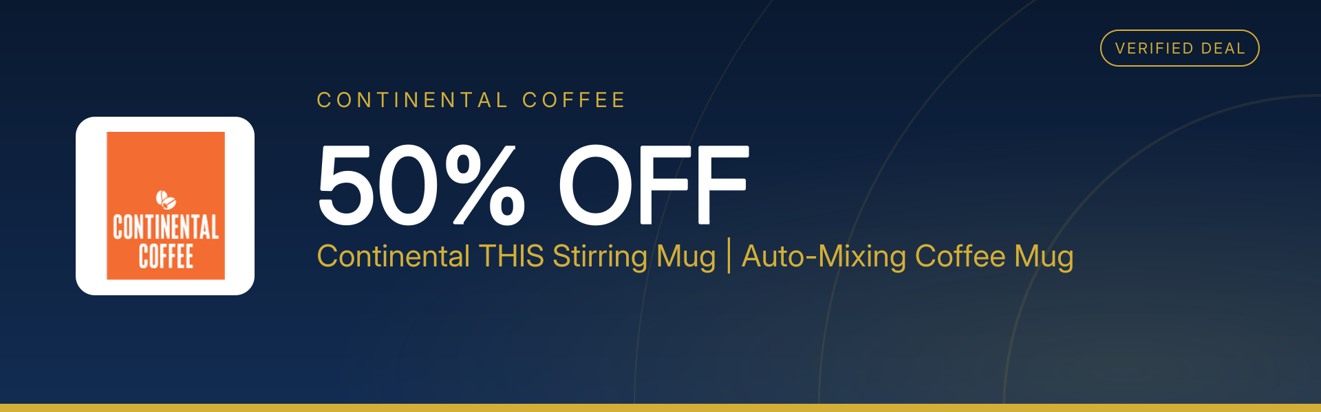 Continental THIS Stirring Mug | Auto-Mixing Coffee Mug at 50% Off
