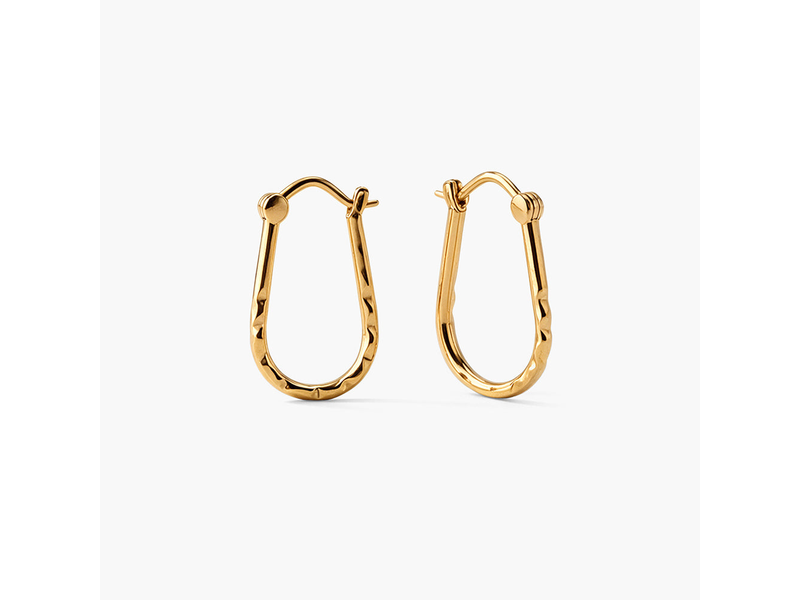 Elongated Loop 925 Sterling Silver Earrings at 38% Off product view