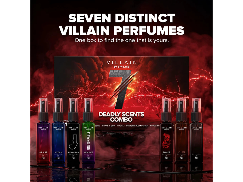 Villain 7 Deadly Scents Trial Pack — 7 x 8ml at 50% Off product view