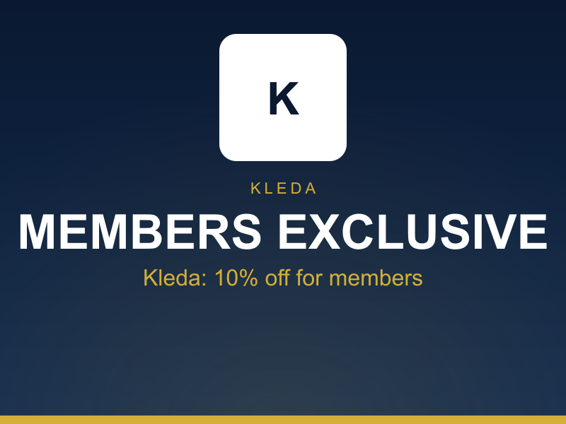 Kleda: 10% off for members product view