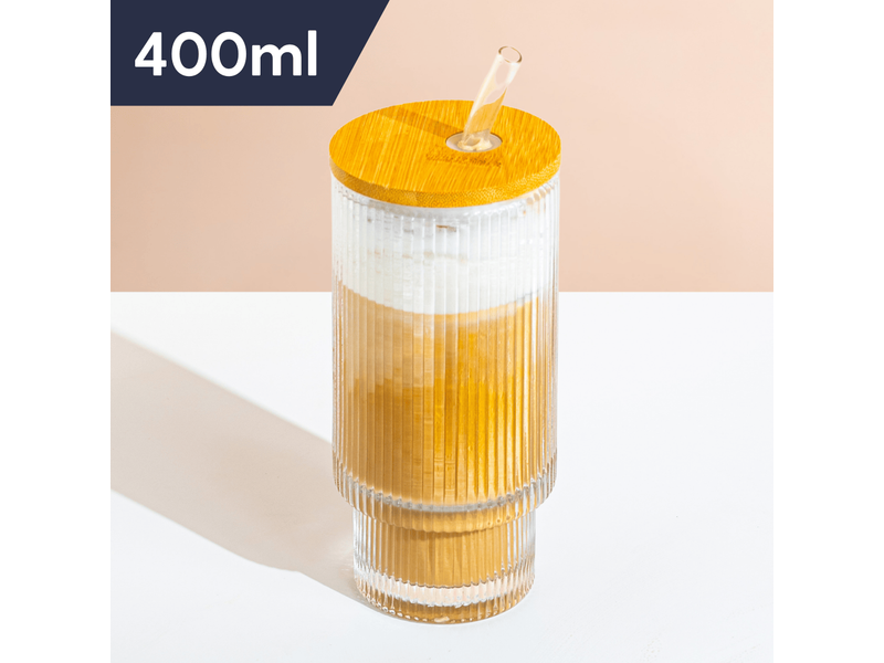 Ribbed Glass Tumbler at 18% Off product view