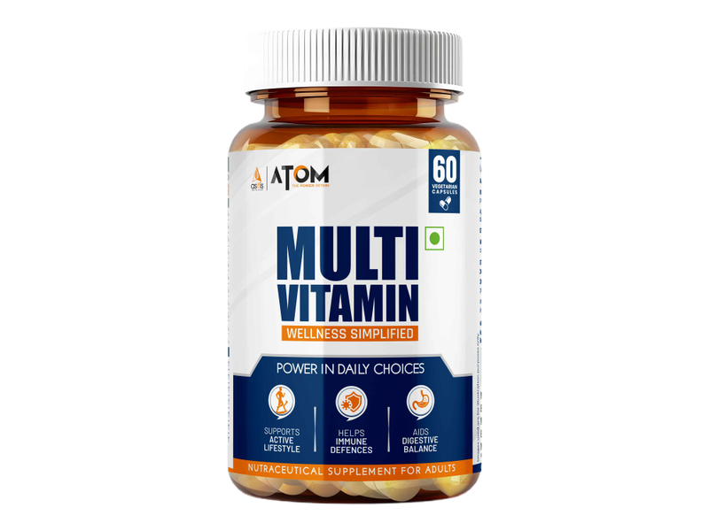 AS-IT-IS ATOM Multivitamin for Men & Women | 13 Vitamins, 11 Minerals & Probiotic Blend | 60 Capsules at 28% Off product view