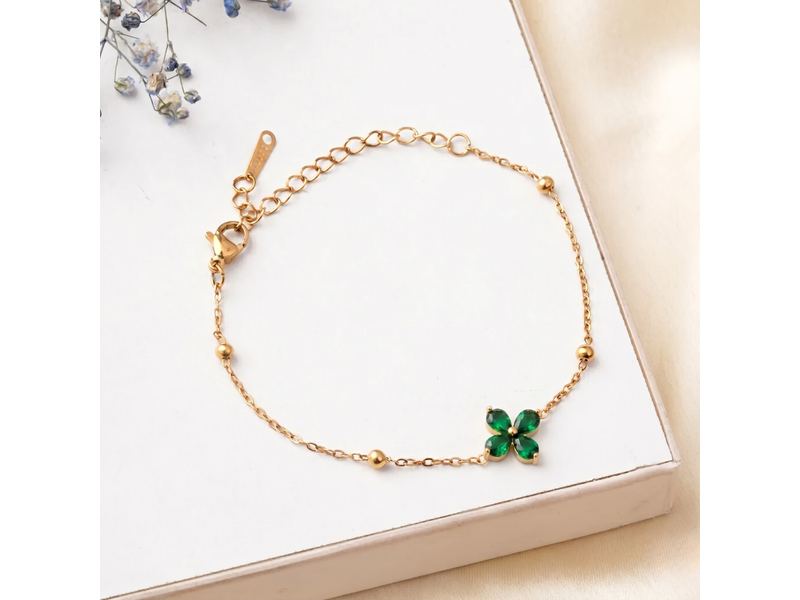 Green Bloom Bracelet at 50% Off product view