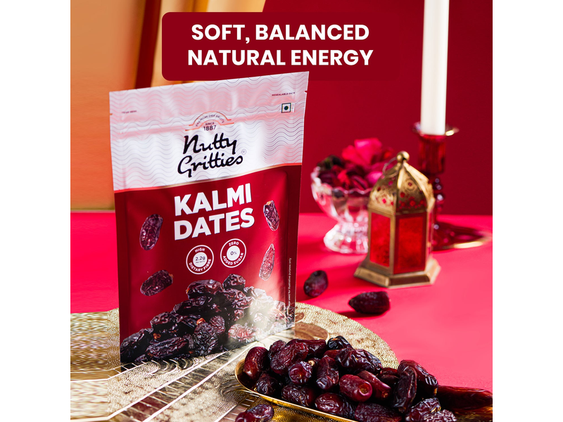 Nutty Gritties Kalmi Dates | Naturally Sweet, Soft & Juicy | No Added Sugar | 350g at Rs 469 against Rs 570 on Nutty Gritties