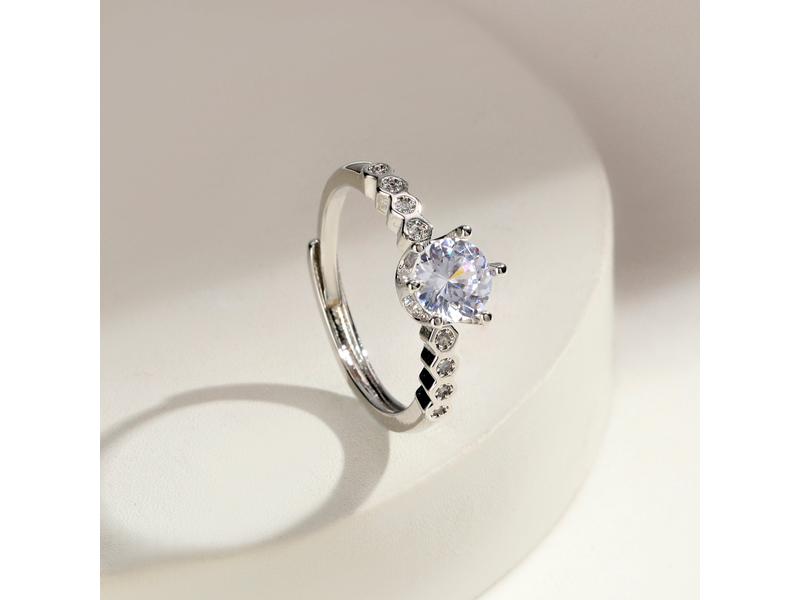 Celviera Crystal Halo Ring at 50% Off product view