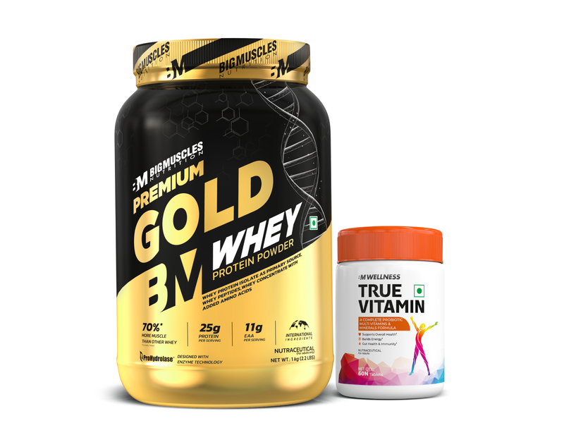 Premium Gold Whey + Multivitamin at 49% Off product view