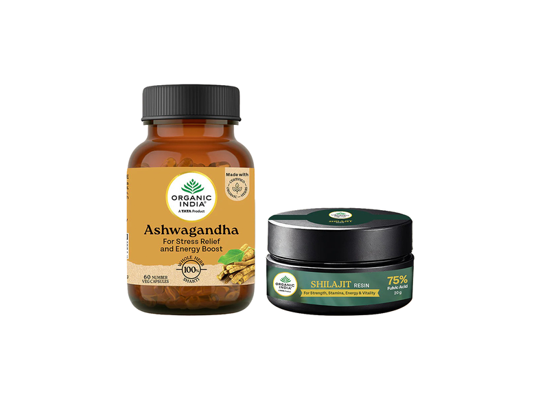 Ashwagandha Capsules & Shilajit Resin Combo - A TATA Product at 20% Off product view