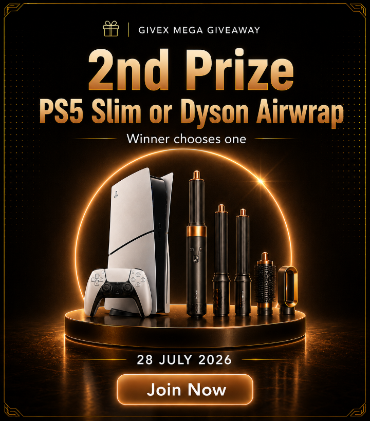 Second Prize : PS5 Slim or Dyson Airwrap